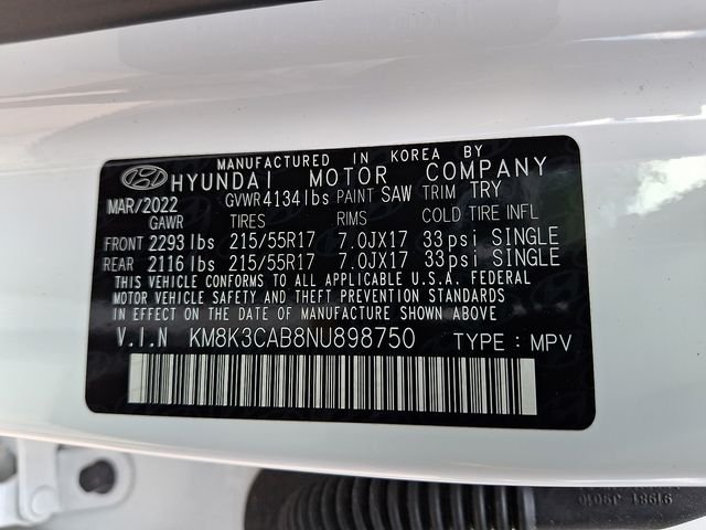 Certified Used 2022 White Hyundai SEL image 27