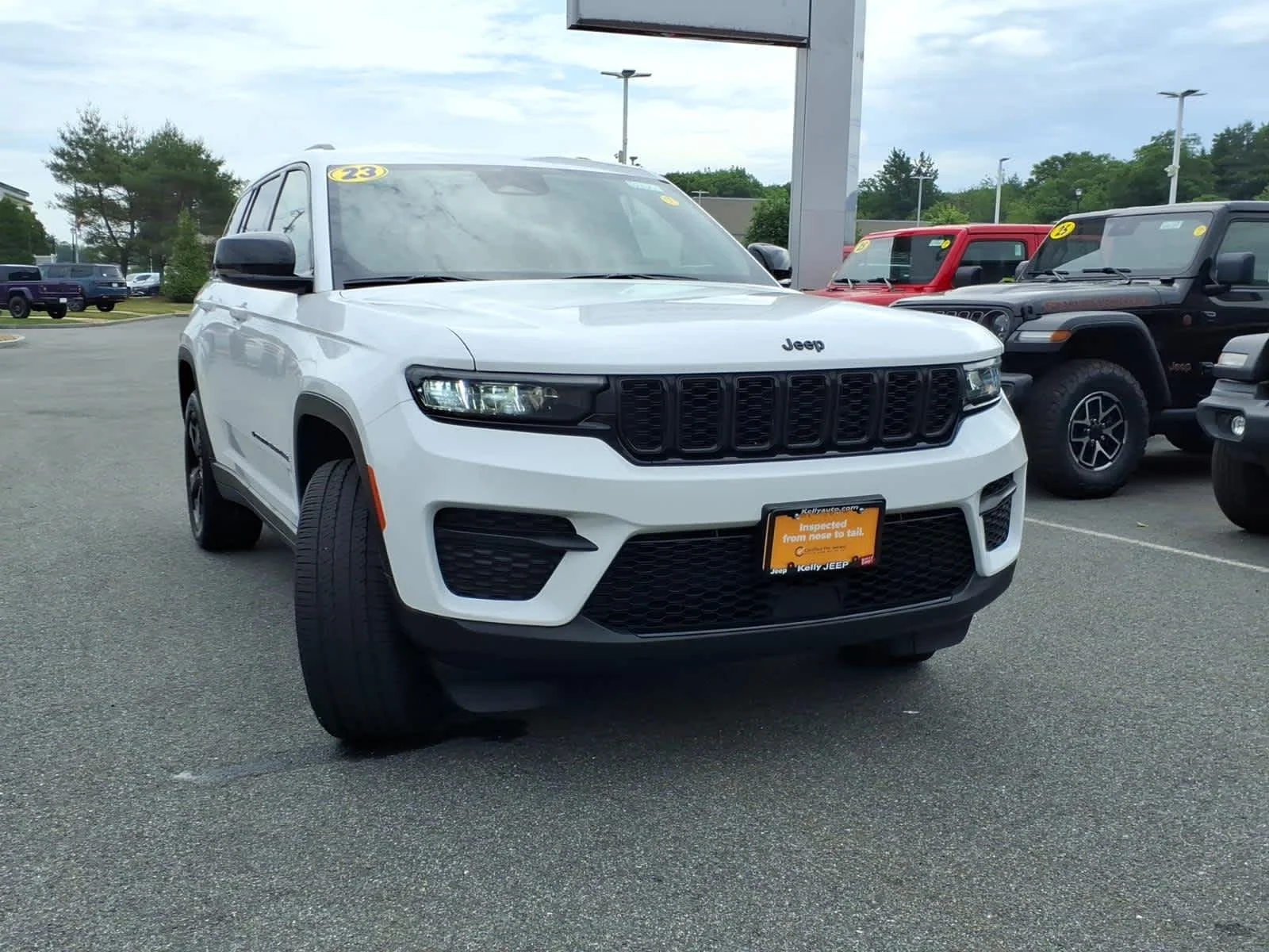 Certified Used 2023 Bright White Clearcoat Jeep Altitude image 4