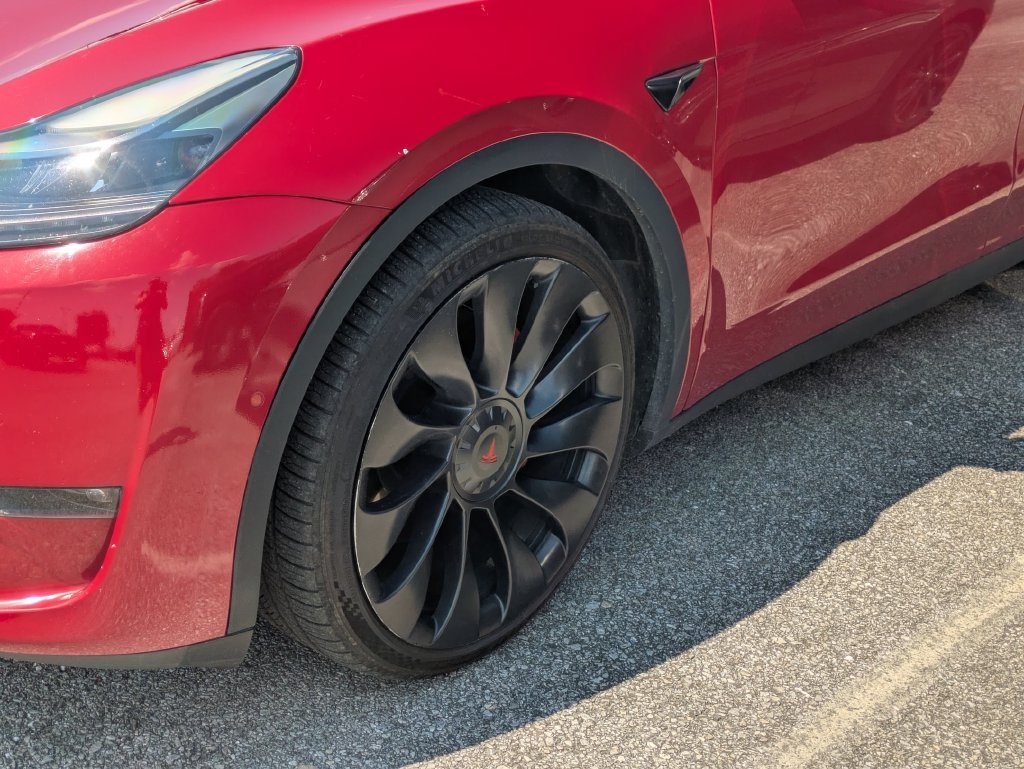 Used 2022 Red Tesla Performance image 6