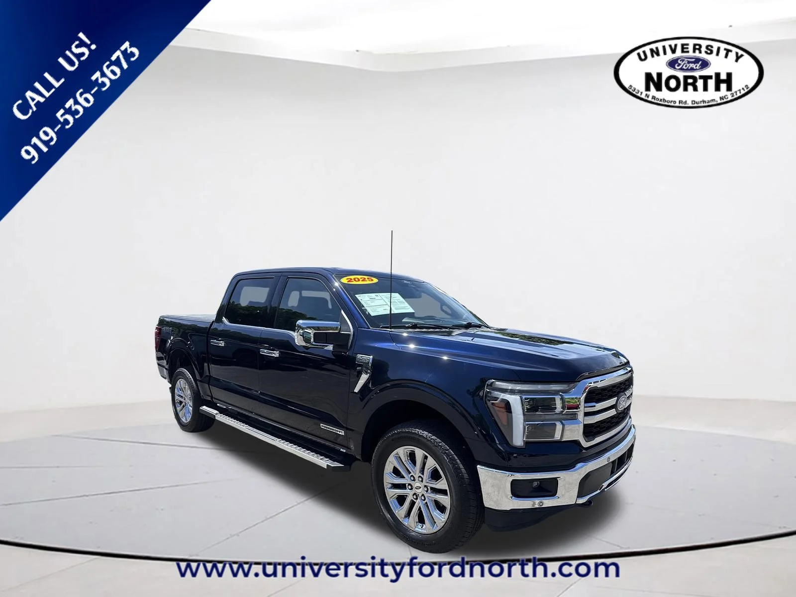 Used 2025 Antimatter Blue Metallic Ford LARIAT image 1