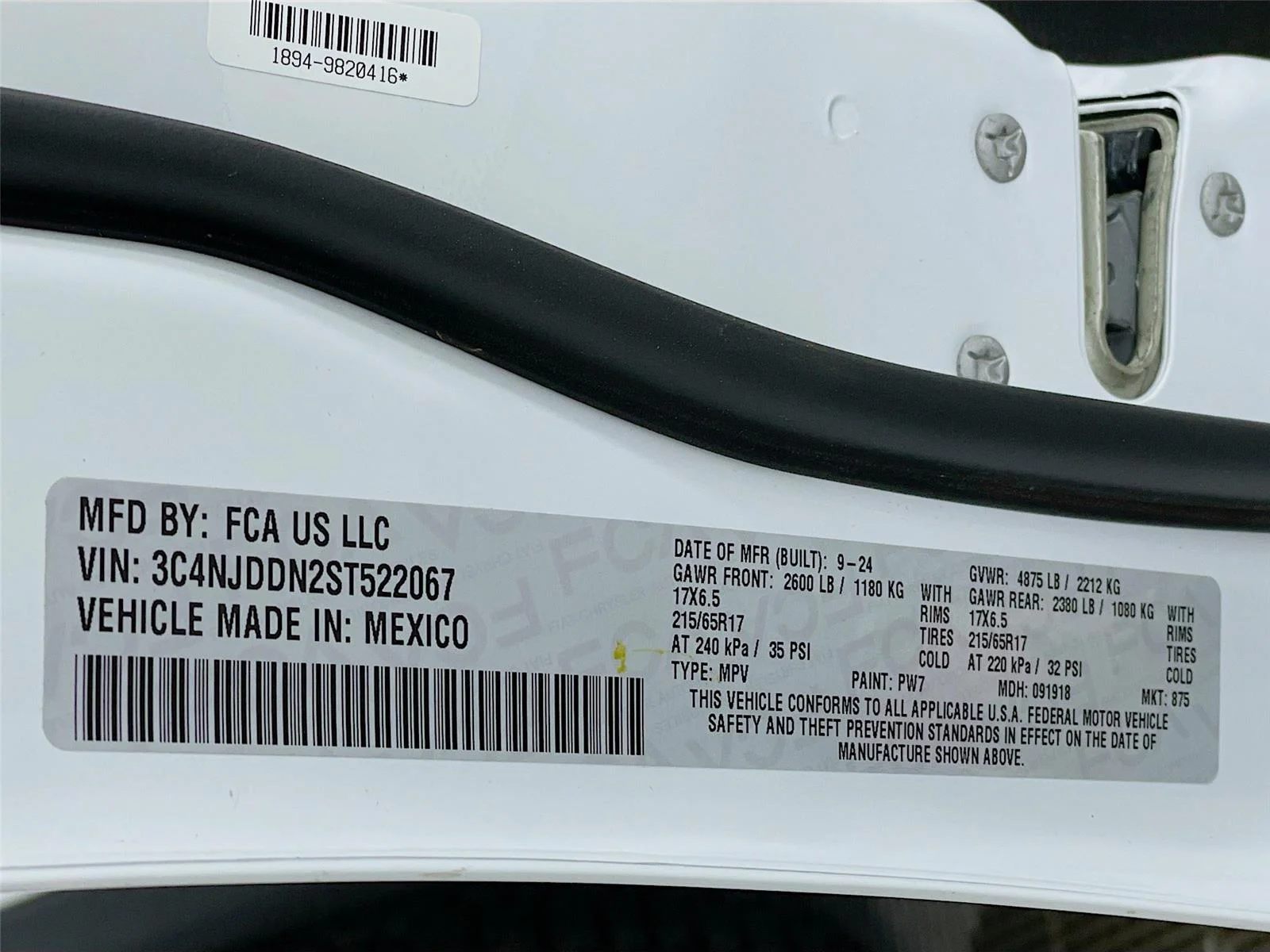 Used 2025 Bright White Clearcoat Jeep Trailhawk image 33