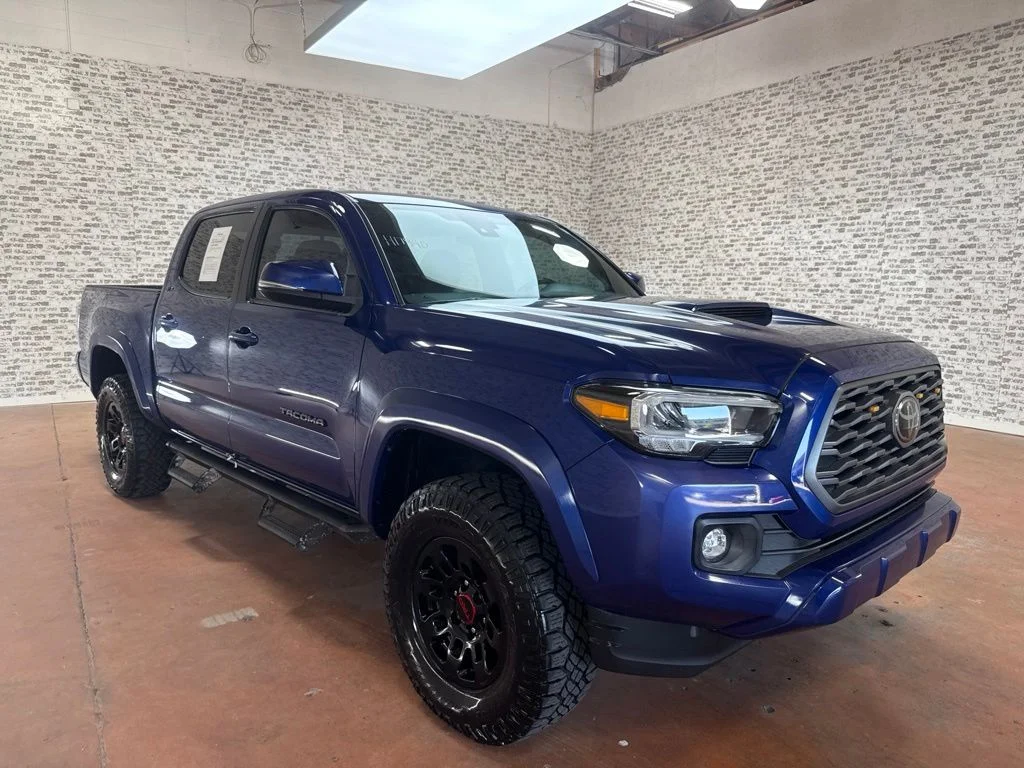 Used 2022 Blue Crush Metallic Toyota TRD Sport image 1