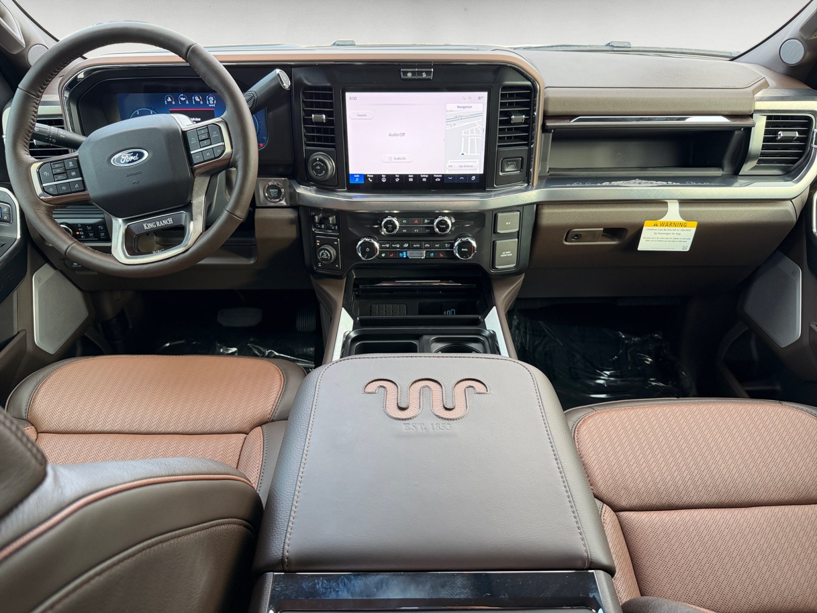 New 2026 Star White Metallic Tri-Coat Ford King Ranch image 14