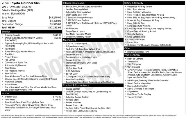 New 2026 Heritage Blue Toyota  SR5 image 32