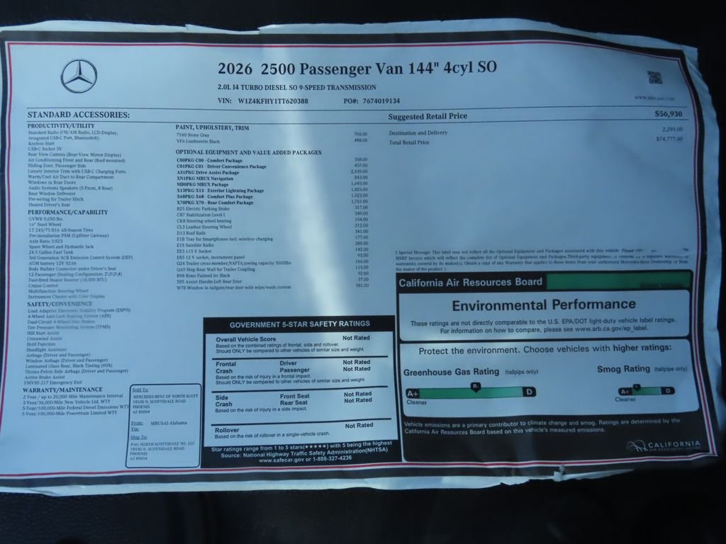 New 2026  Mercedes-Benz Passenger 144 WB image 9