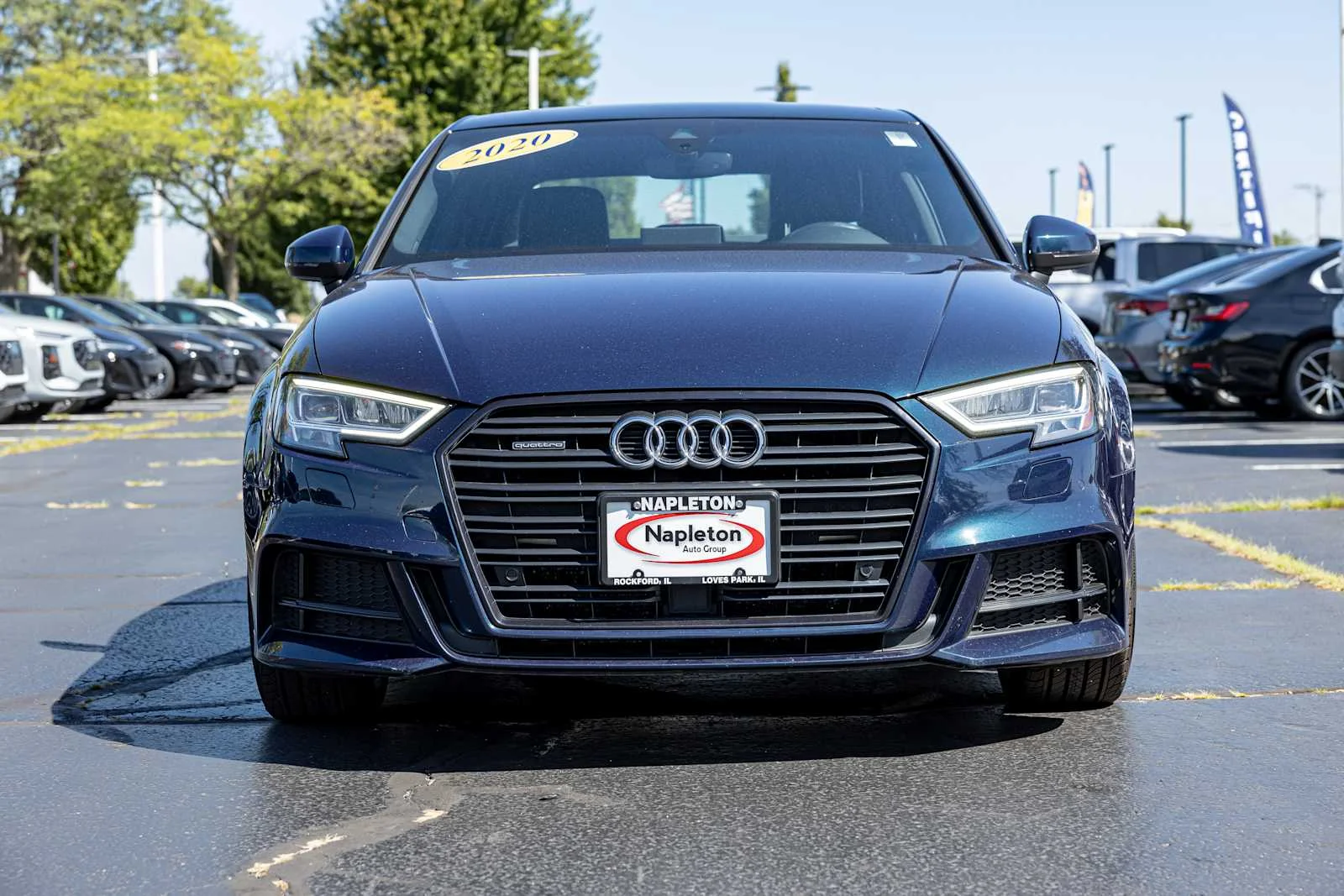 Used 2020 Cosmos Blue Metallic Audi S line Premium Plus image 1
