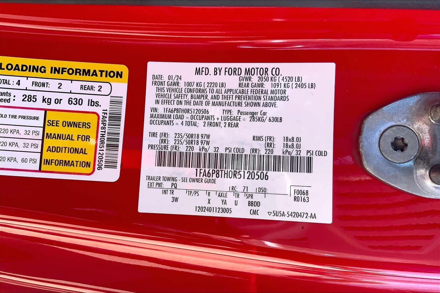 Used 2024 Race Red Ford EcoBoost Premium image 30