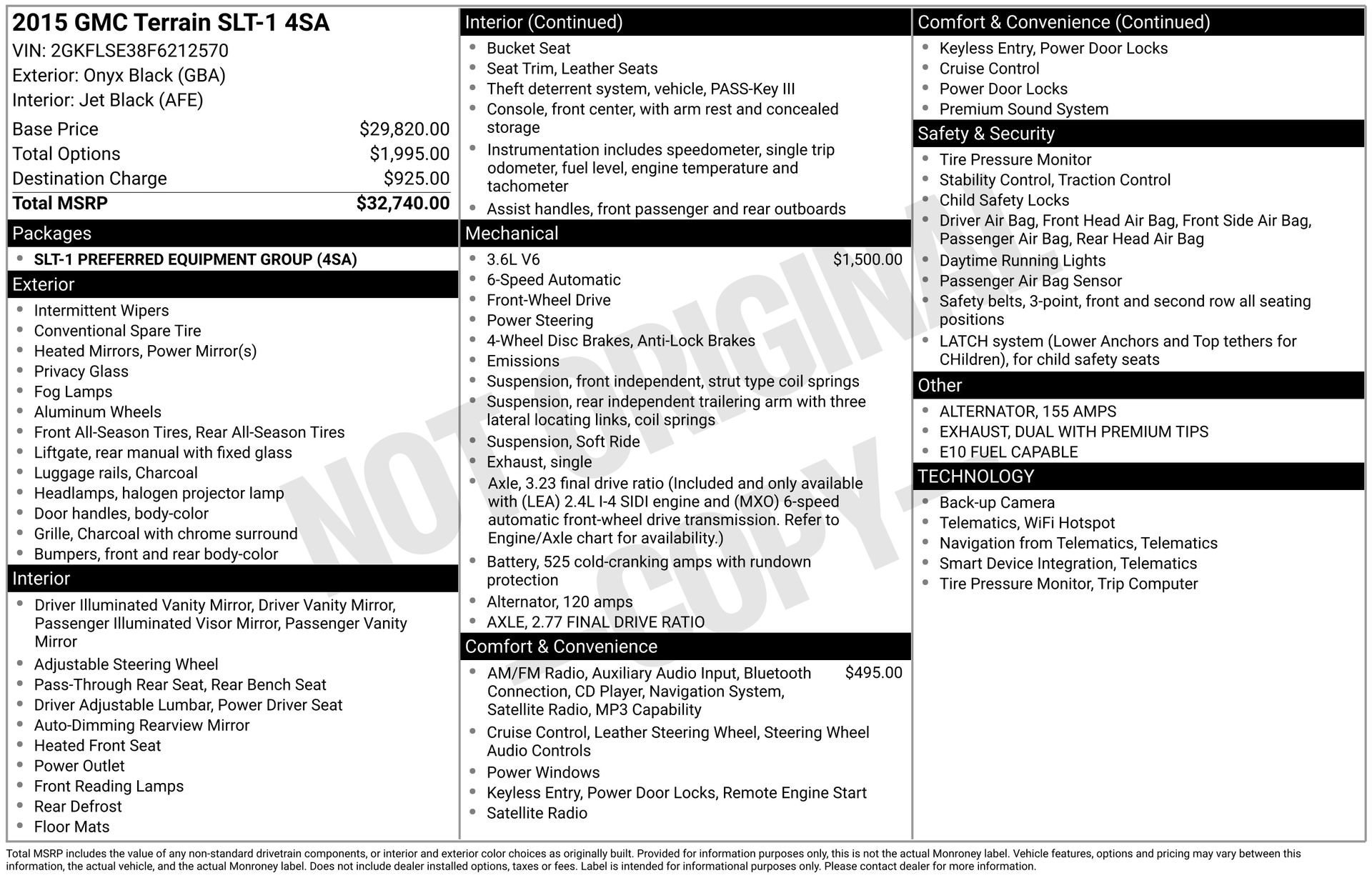 2015 GMC Terrain FWD SLT-1's photo