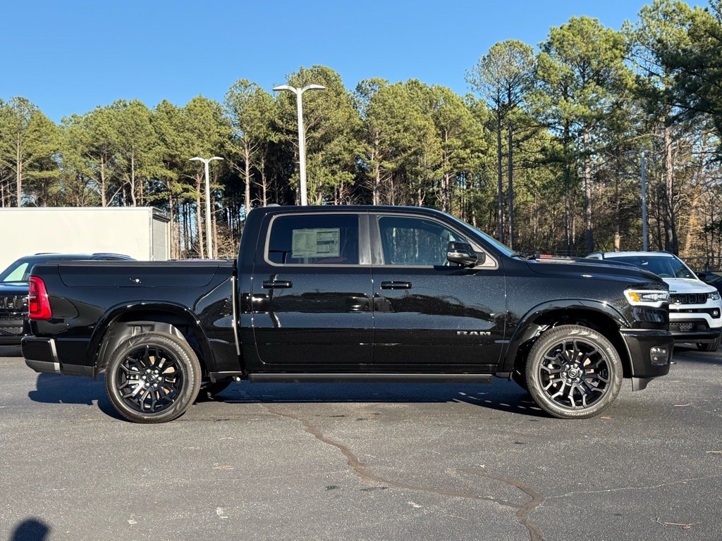 New 2026 Diamond Black Crystal Pearl-Coat Exterior Paint RAM Limited Crew Cab 4x4 5