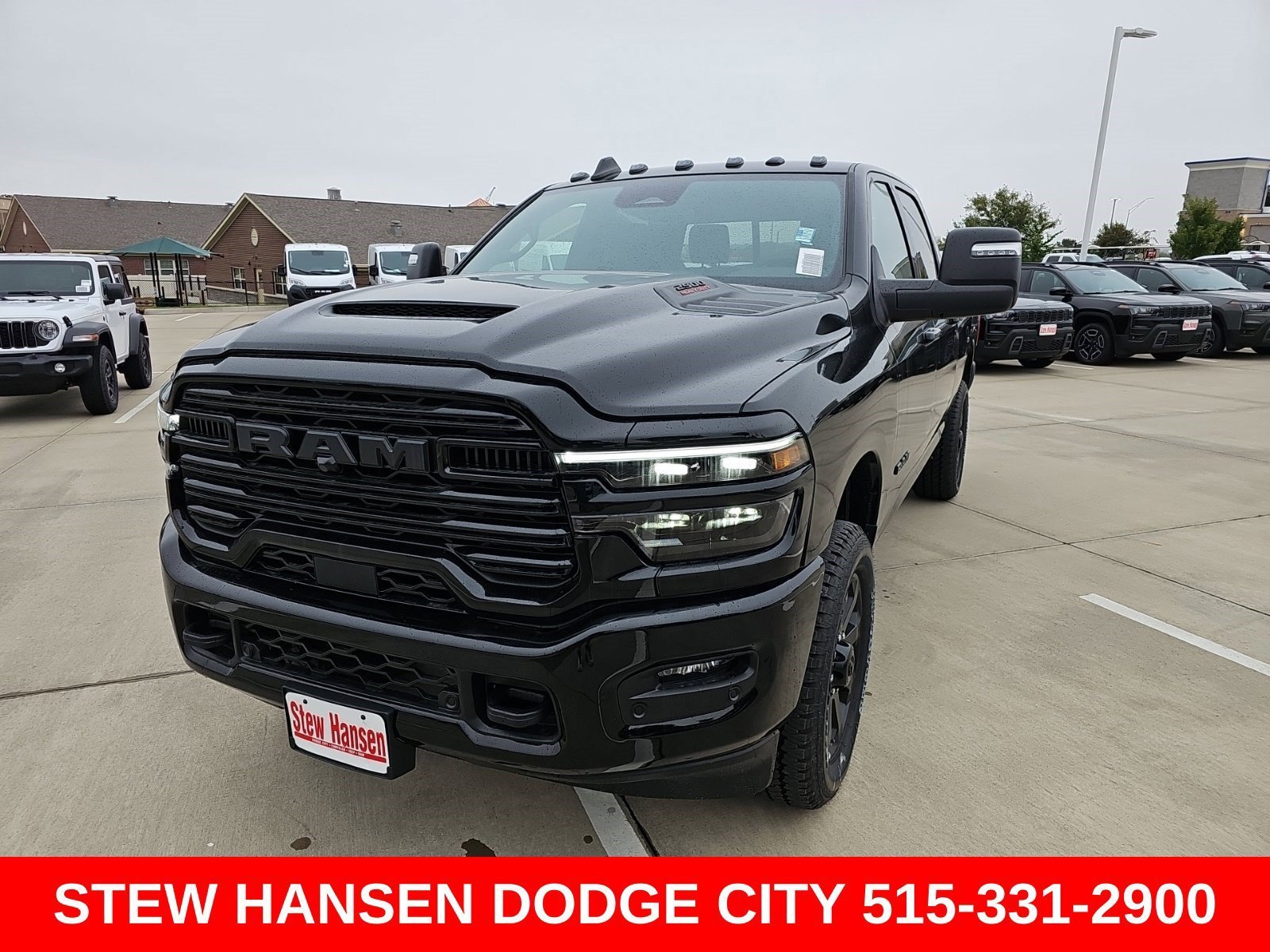 New 2026 Diamond Black Crystal Pearlcoat Ram Laramie image 1