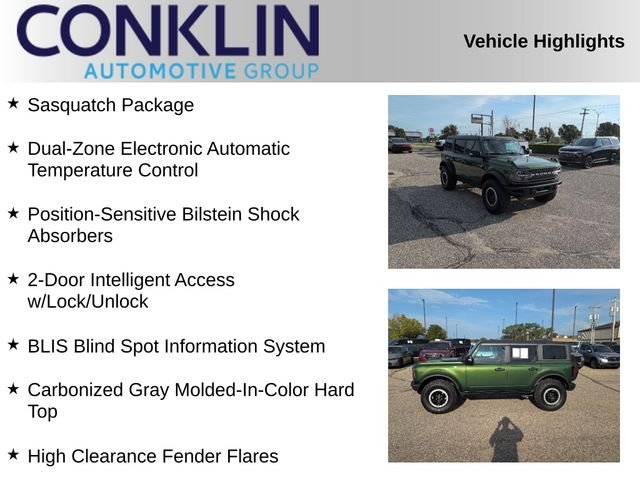 Used 2022 Green Metallic Ford Badlands image 2