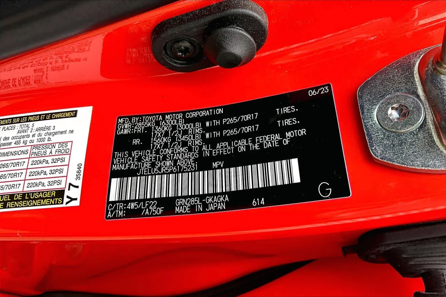 Certified Used 2023 Solar Octane Toyota TRD Pro image 34