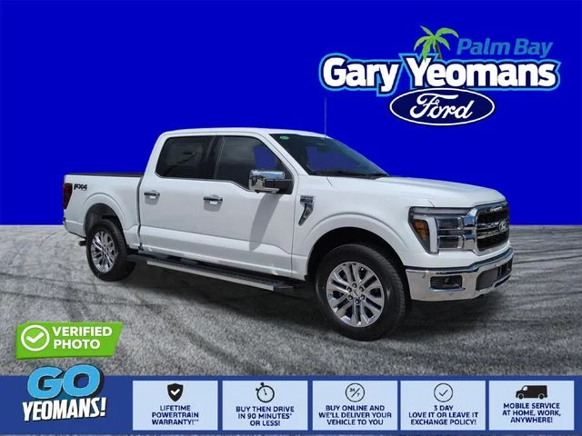 New 2026 Star White Metallic Tri-Coat Ford Lariat® image 1