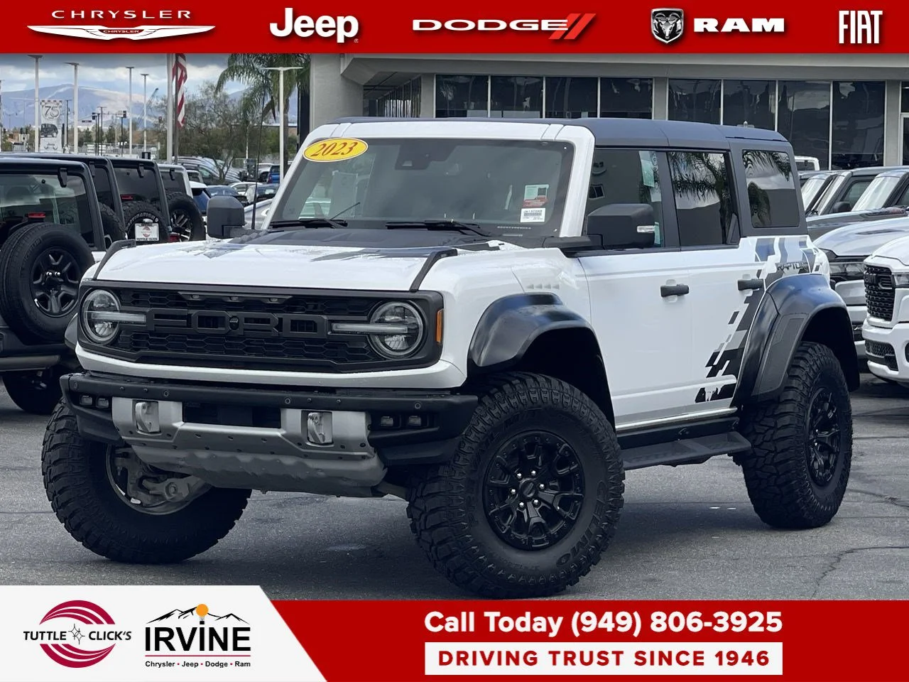 Used 2023 Oxford White Ford Raptor image 1