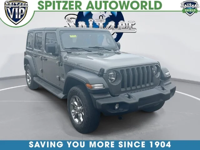 Used 2020 Gray Jeep Unlimited Sport image 1