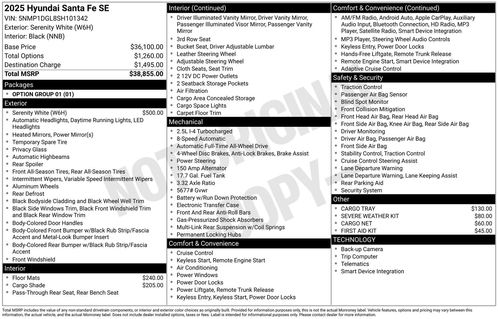 2025 Hyundai Santa Fe SE - Photo 68