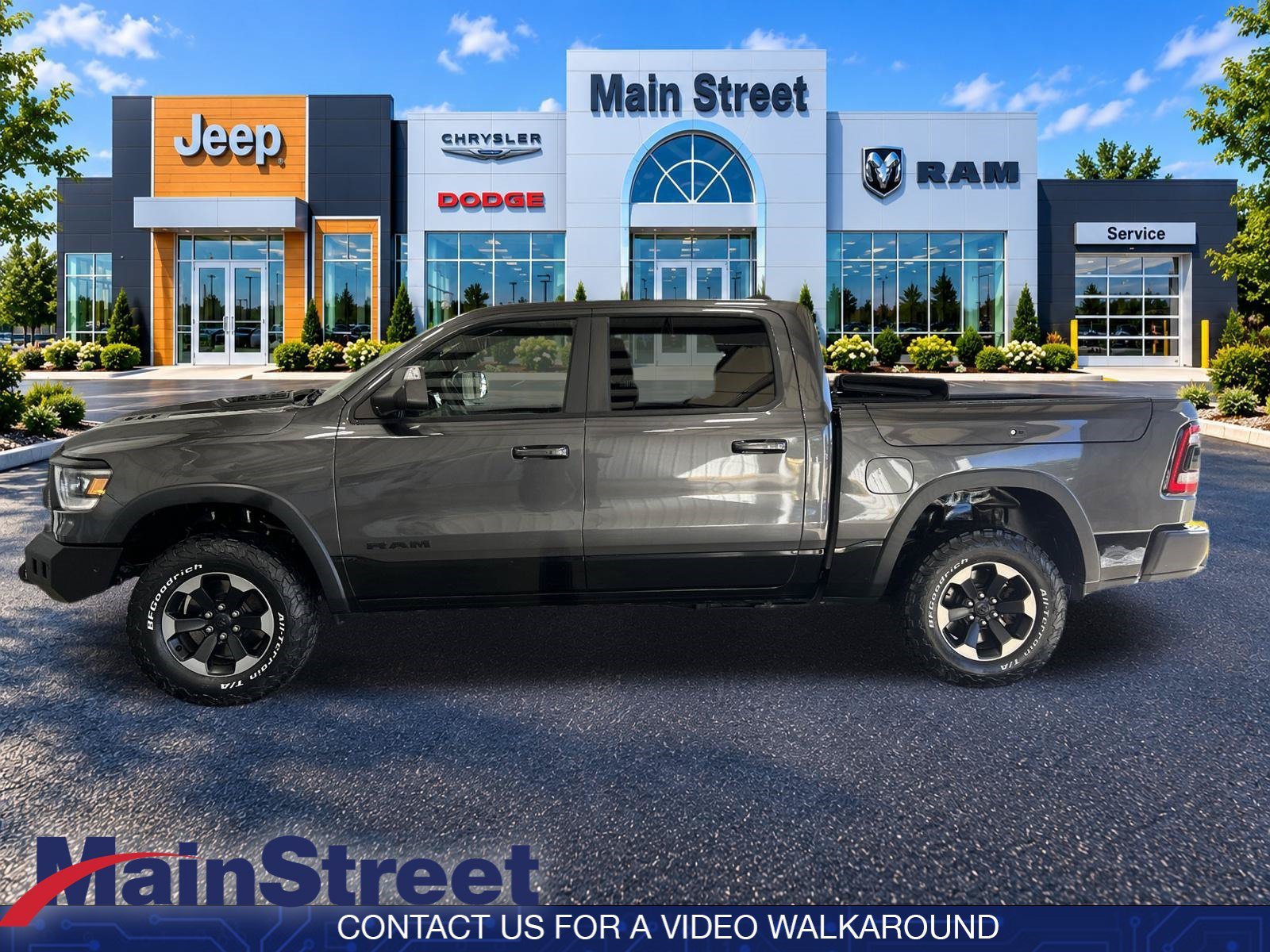 Used 2019 Granite Crystal Metallic Clearcoat Ram Rebel image 1