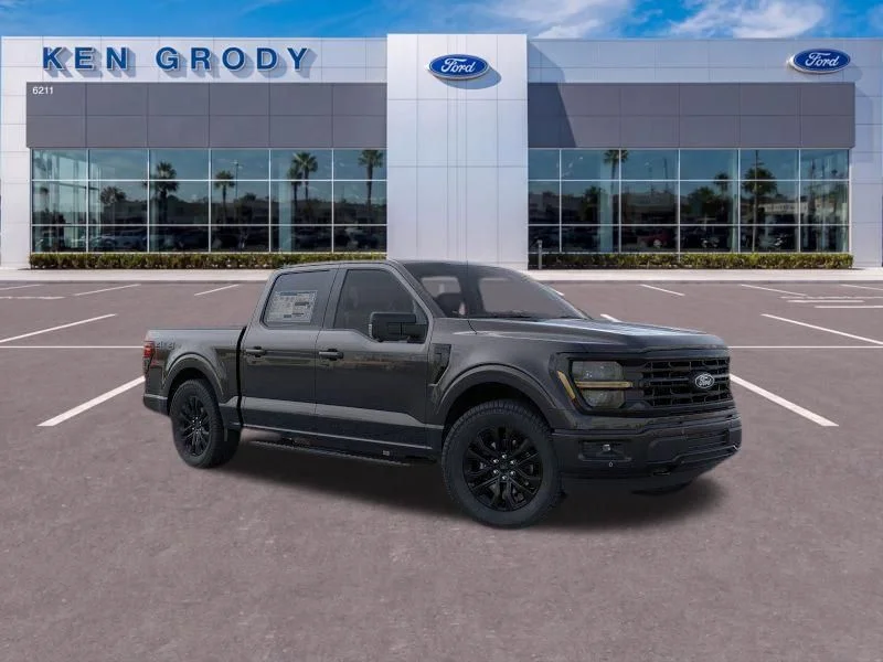 New 2025 Agate Black Metallic Ford XLT image 1