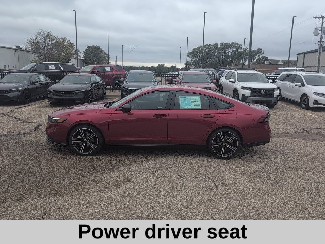 New 2026 Radiant Red Metallic Honda Sport Hybrid image 3