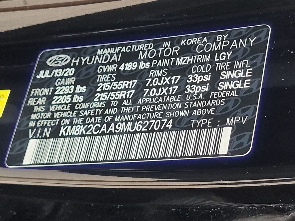 Certified Used 2021 Black Hyundai SEL image 30