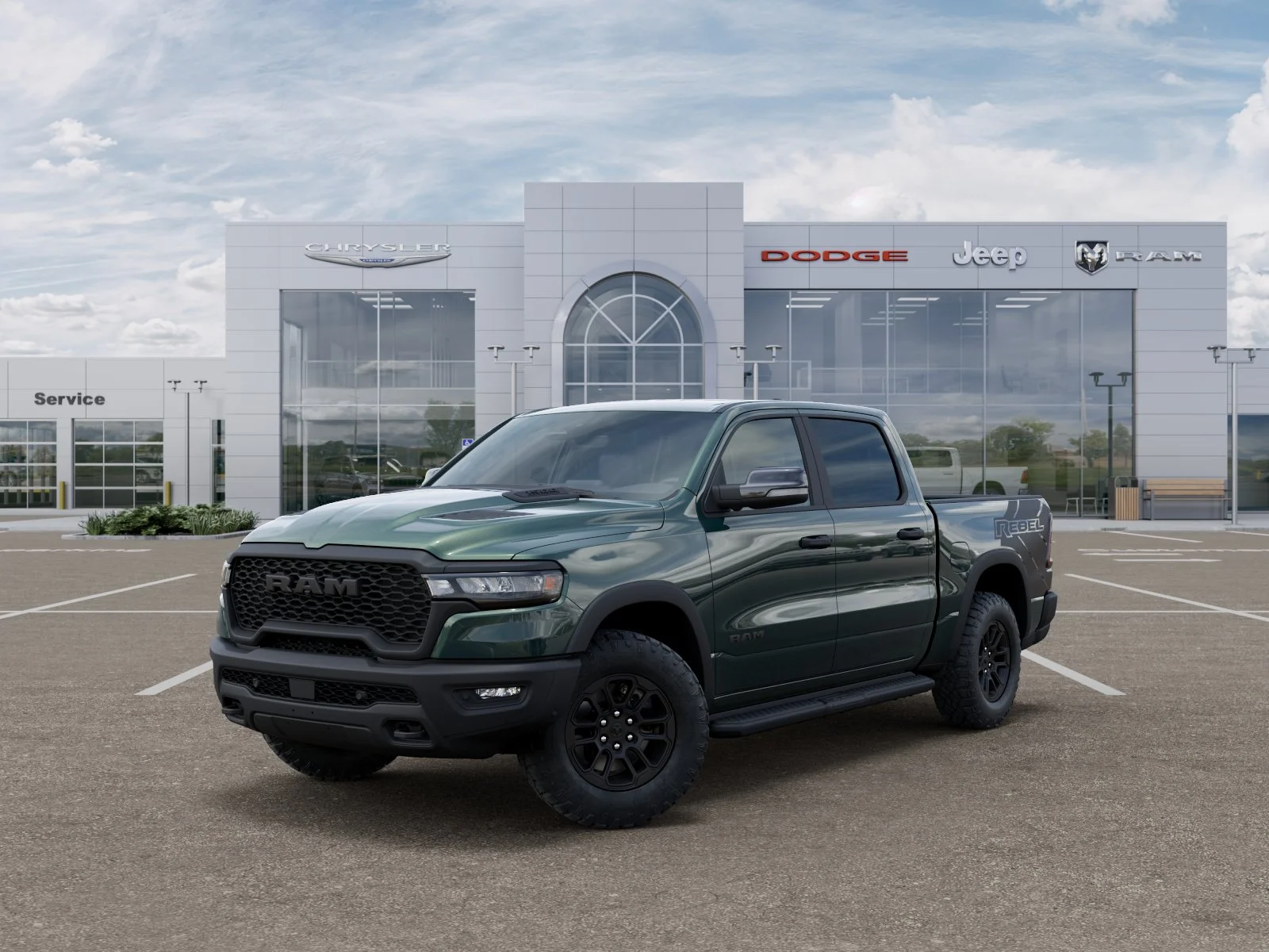 New 2026 Serrano-Green Metallic Exterior Paint RAM Rebel image 33