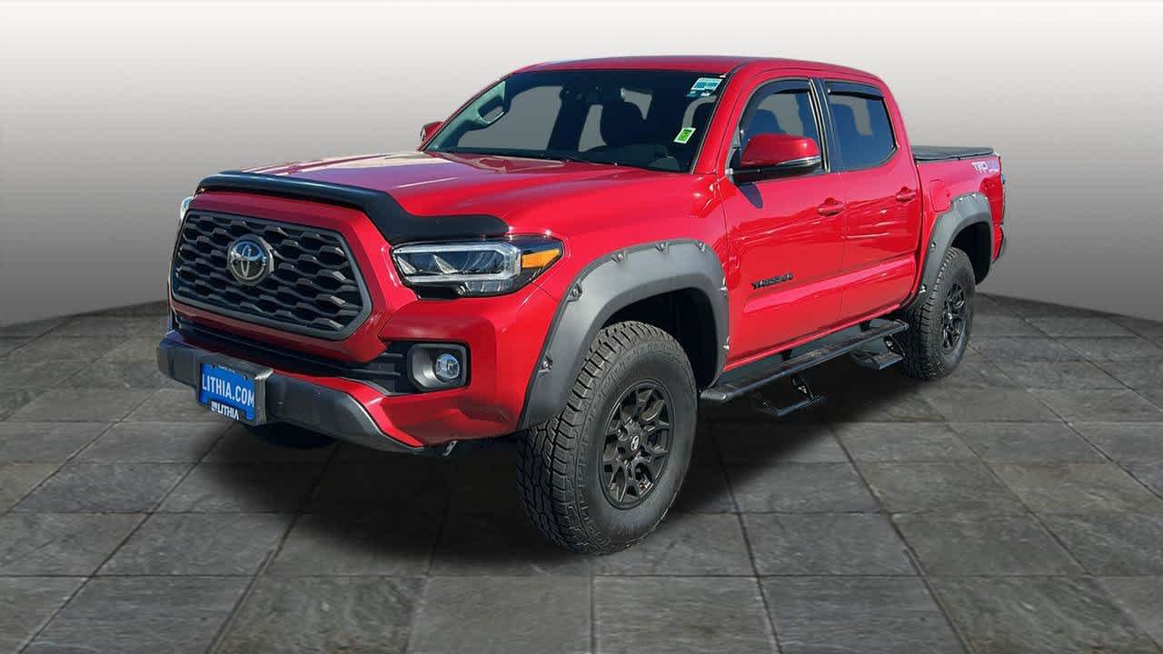 Used 2021 Barcelona Red Metallic Toyota TRD Off Road image 1