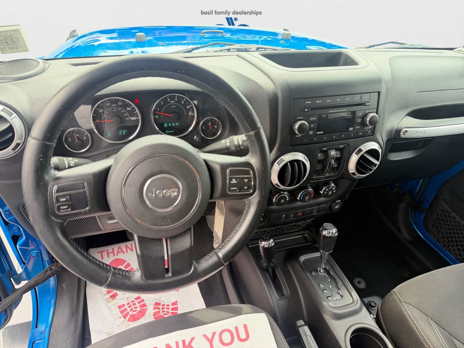 Used 2015 Hydro Blue Pearl Coat Jeep Sahara image 14