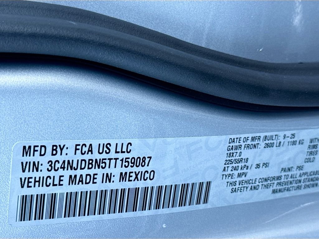 Certified Used 2026 Silver Zynith Metallic Clearcoat Jeep Latitude Altitude image 32