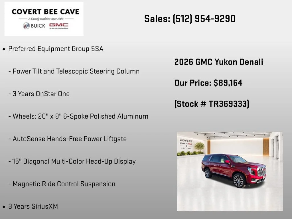 New 2026 Volcanic Red Tintcoat GMC Denali image 13