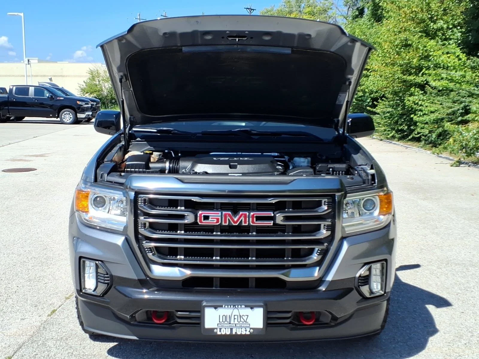 Used 2022 Satin Steel Metallic GMC 4WD AT4 with Leather image 31