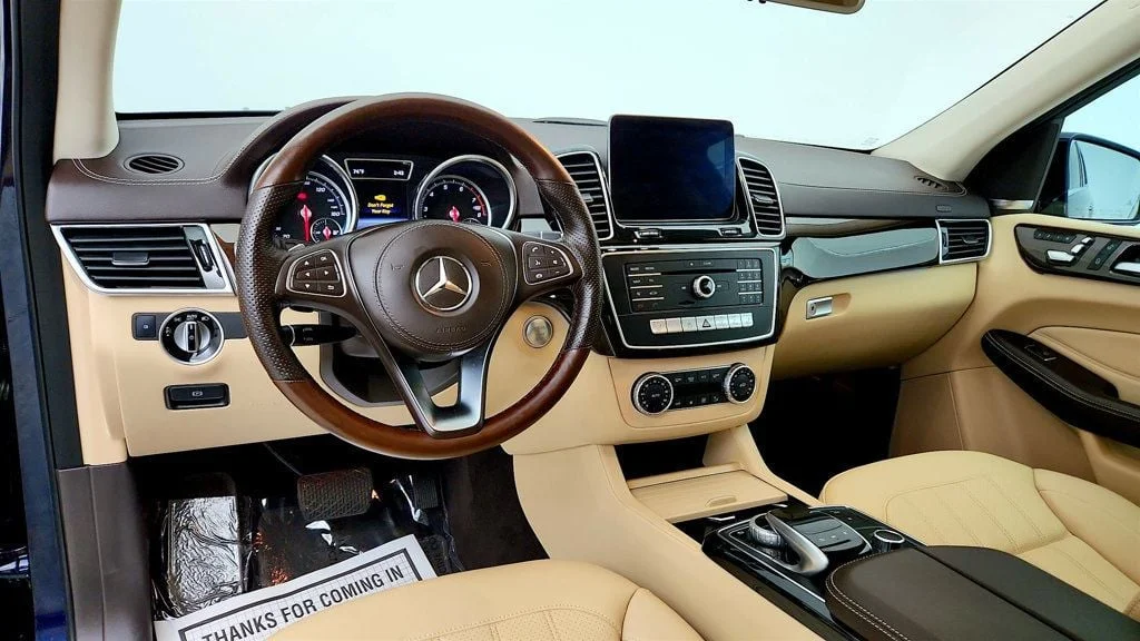 Used 2018 Lunar Blue Metallic Mercedes-Benz GLS 450 4MATIC® SUV w/ Premium Pkg, Pano Roof & H/K Sound image 13