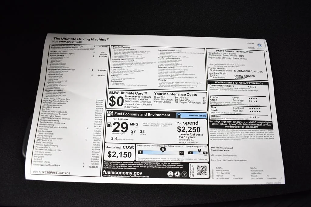 Used 2026 Gray BMW 30 xDrive image 37