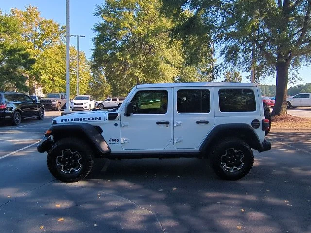 Used 2022 White Jeep Unlimited Rubicon 4xe image 2