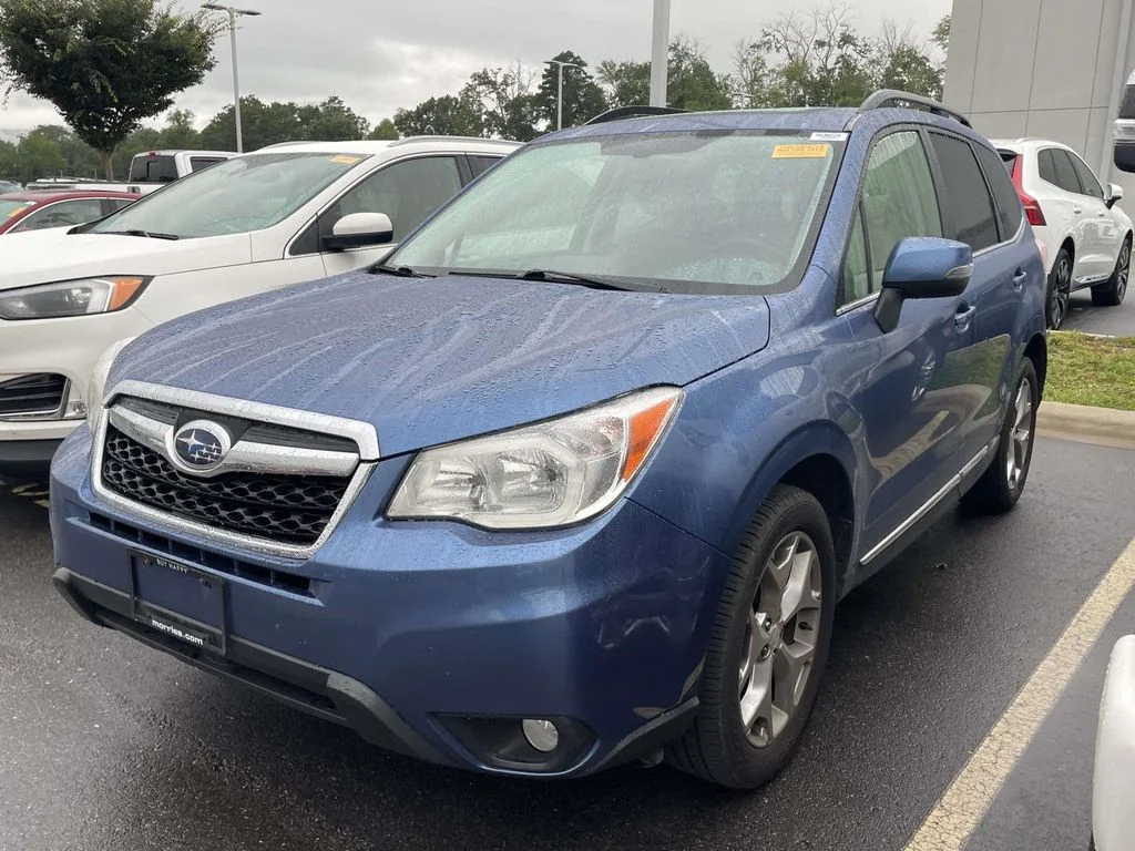 Used 2015 Quartz Blue Pearl Subaru 2.5i Touring image 2