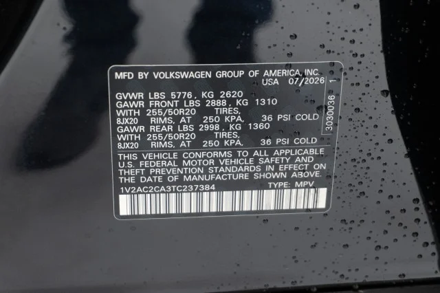 New 2026 Deep Black Pearl Volkswagen 2.0T SEL R-Line Black image 36