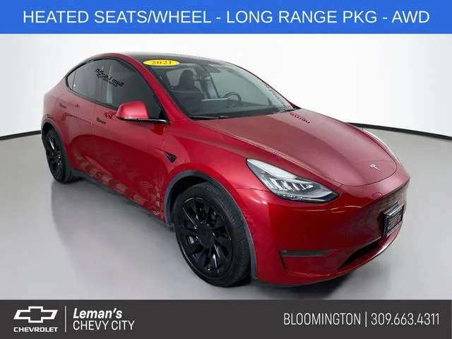 2021 Tesla Model Y Long Range for sale at Leman's Chevy City