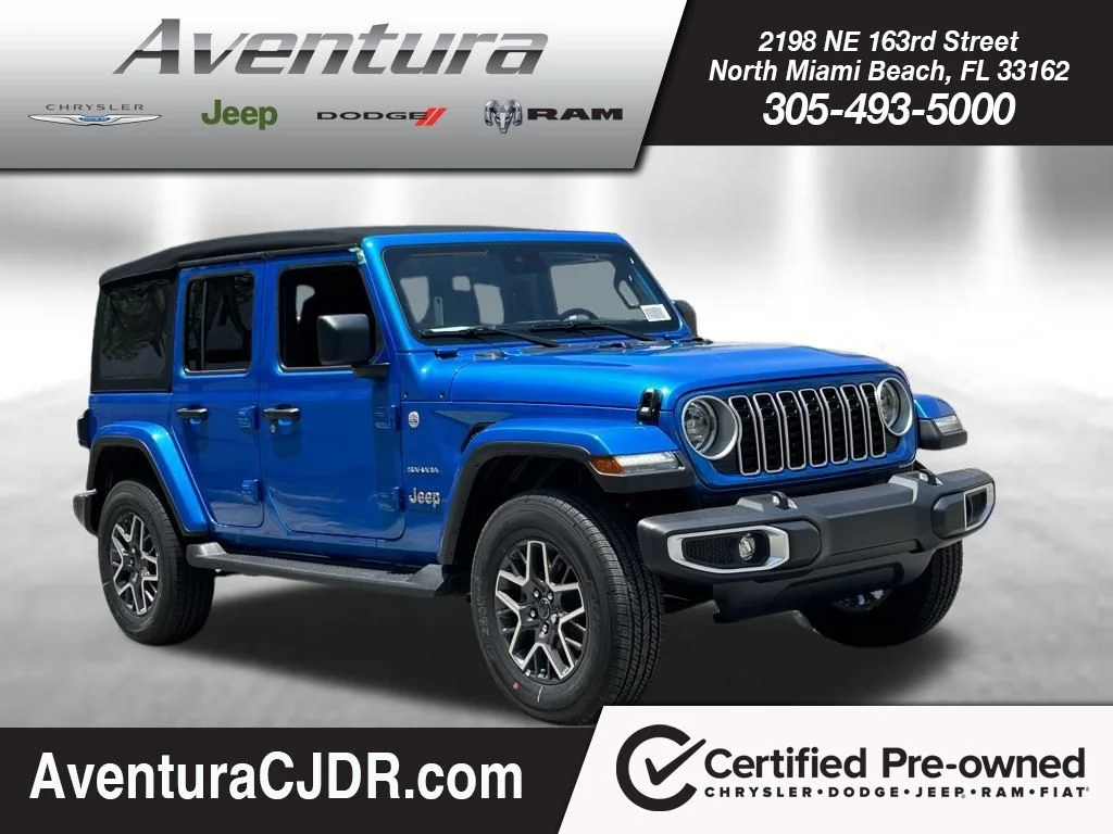Used 2024 Blue Jeep Sahara image 1