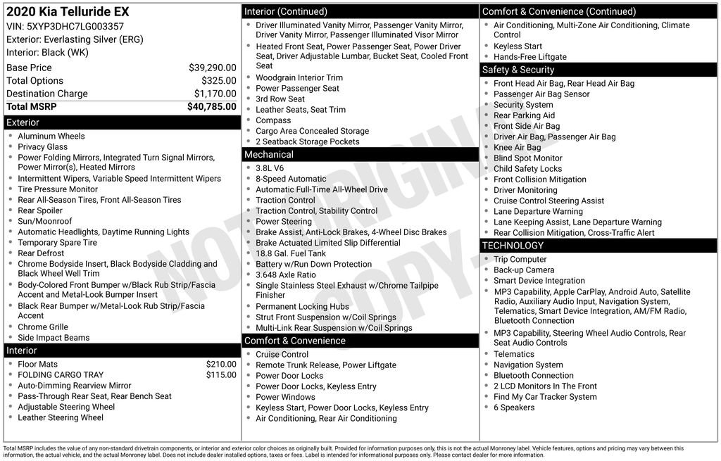 Used 2020 Silver Kia EX image 6