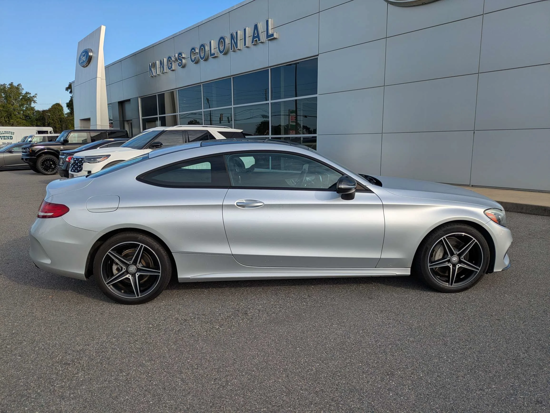 Certified Used 2017 Diamond Silver Metallic Mercedes-Benz Coupe w/Panoramic Moonroof, Pre-Collision Assist, Drive Modes, & Bluetooth image 3