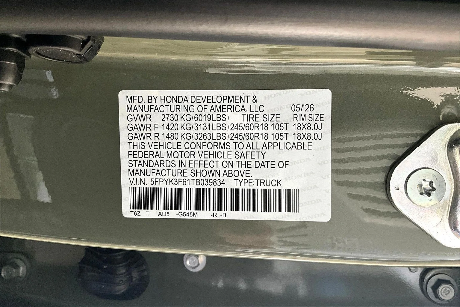 New 2026 Ash Green Metallic Honda TrailSport image 14