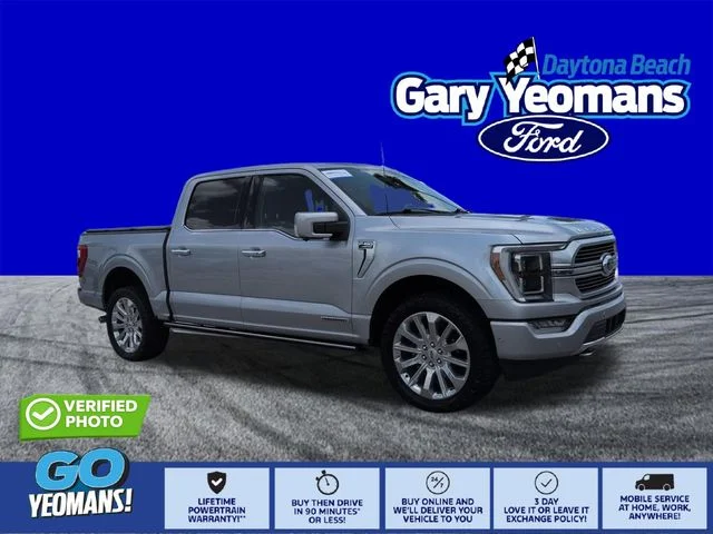 Certified Used 2023 Silver Ford Limited image 1