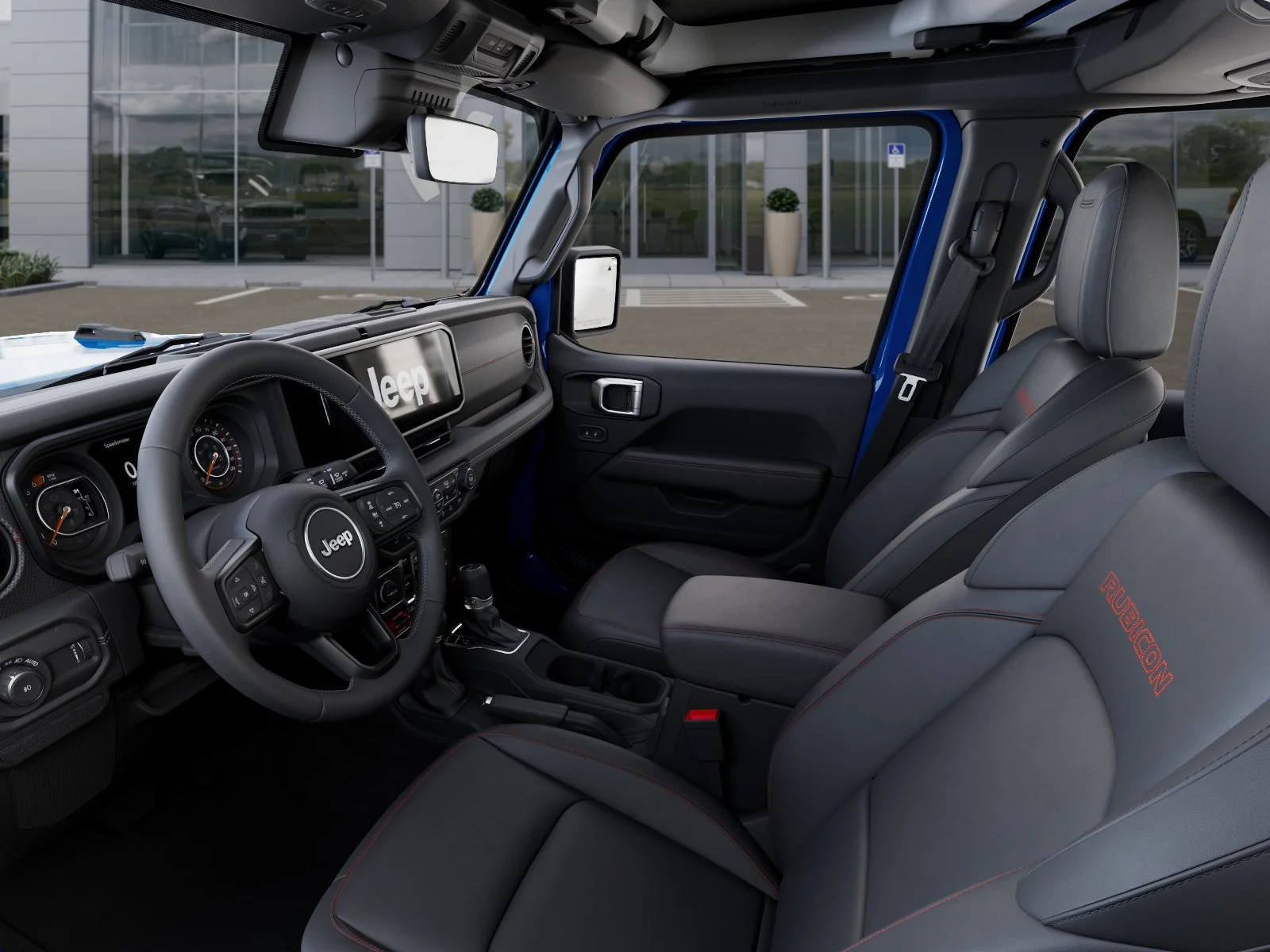New 2026 Hydro Blue Pearl-Coat Exterior Paint Jeep Rubicon X image 57