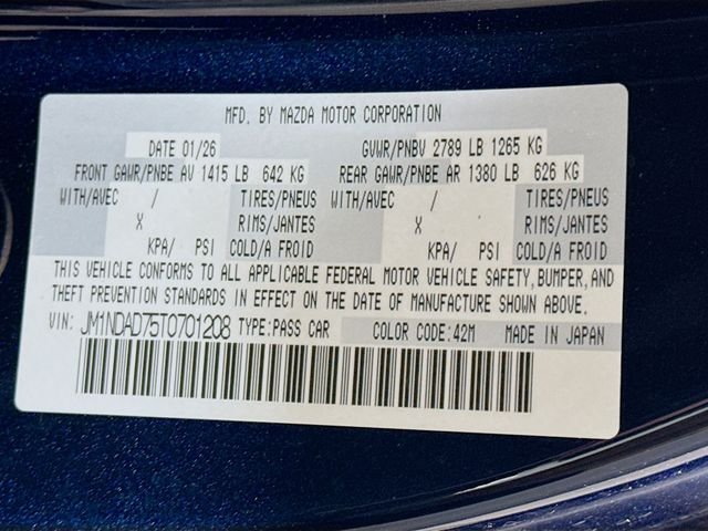 New 2026 Deep Crystal Blue Mica Mazda Grand Touring image 29