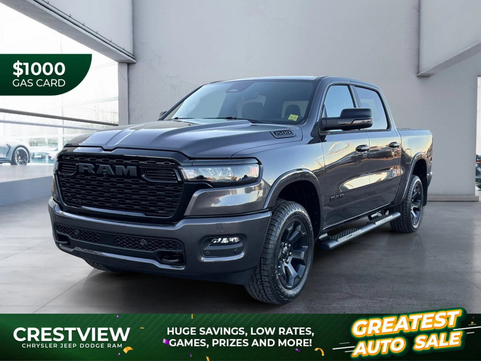 New 2027 Granite Crystal Metallic Ram Big Horn image 1