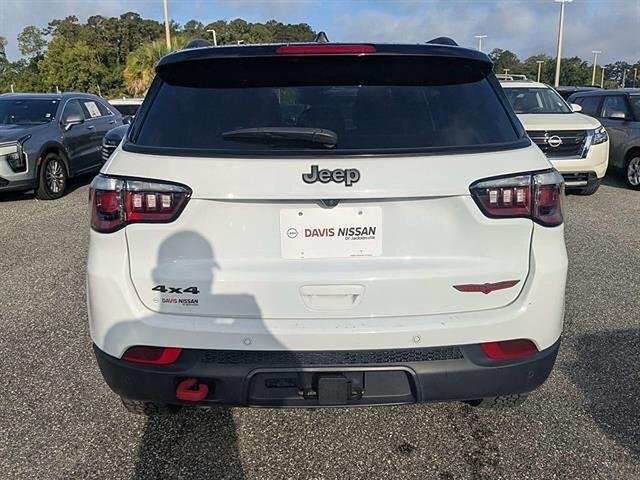 Used 2025 Bright White Clearcoat Jeep Trailhawk image 5