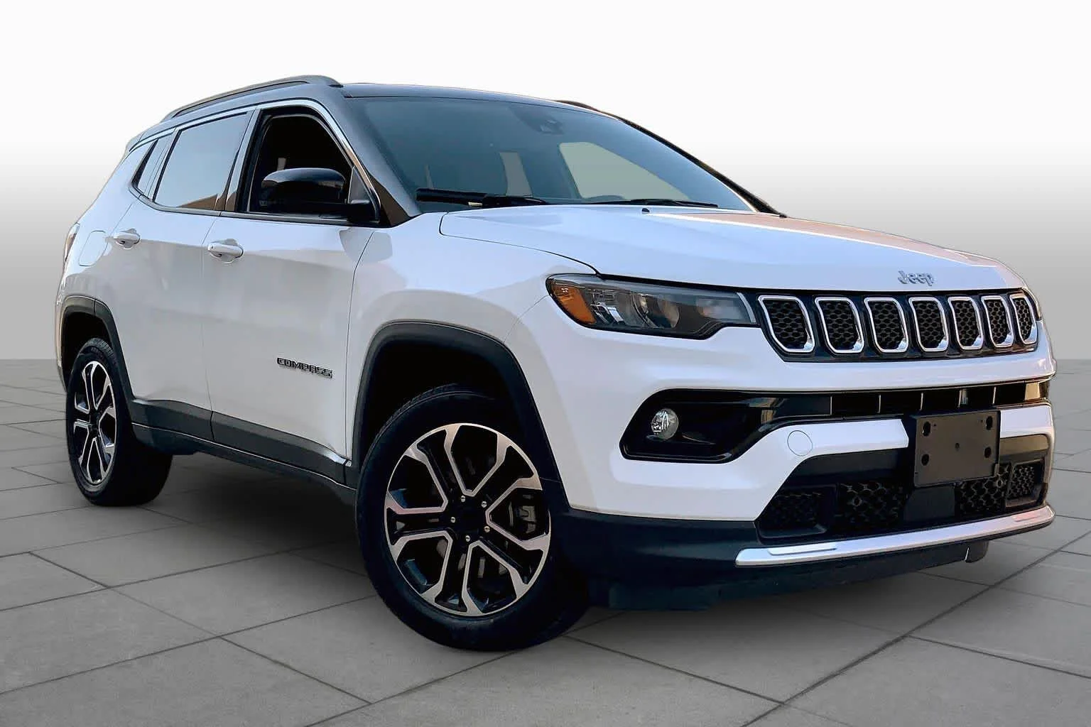 Used 2024 Bright White Clearcoat Jeep Limited image 2