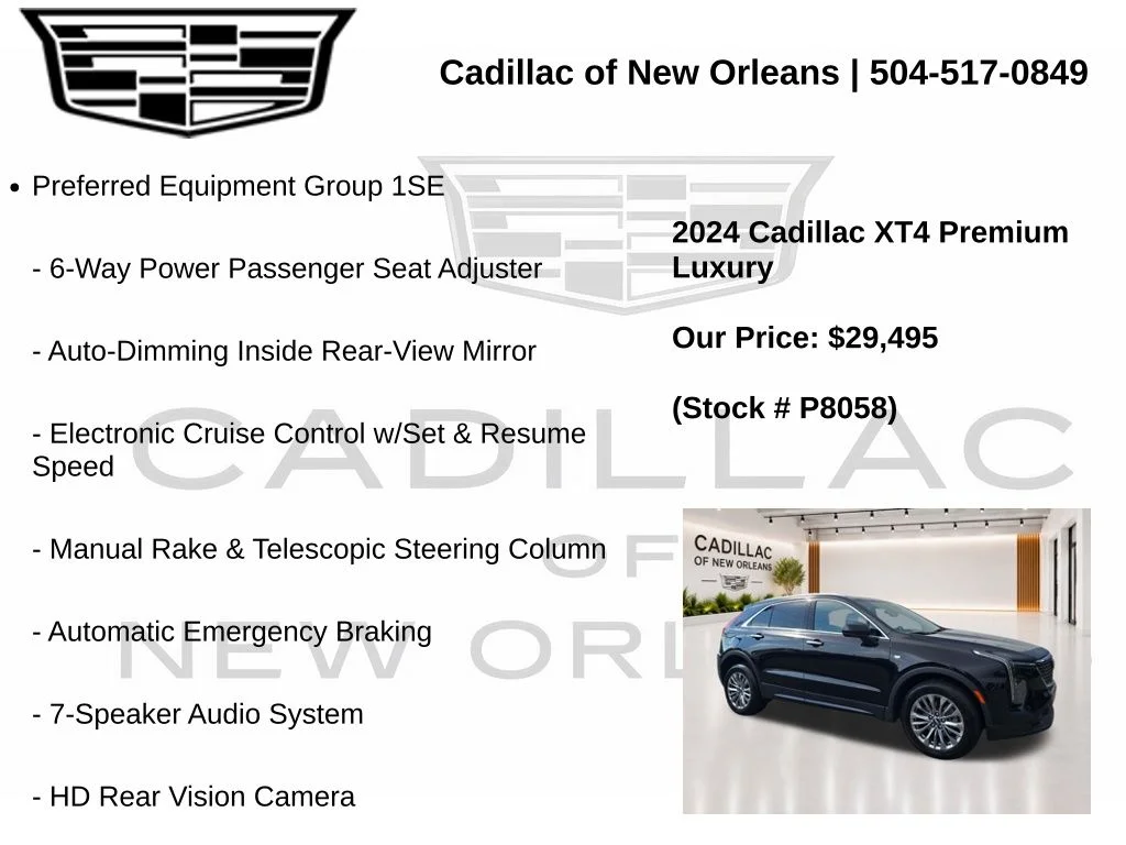 Used 2024 Black Cadillac Premium Luxury image 7