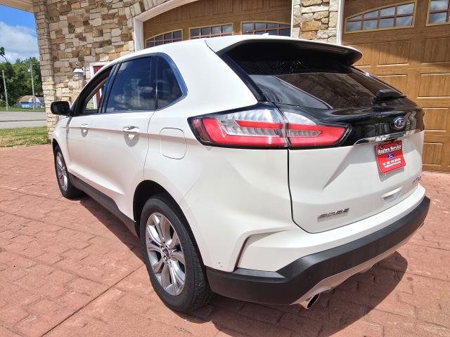 Used 2019 White Platinum Tri-Coat Metallic FORD TITANIUM image 5