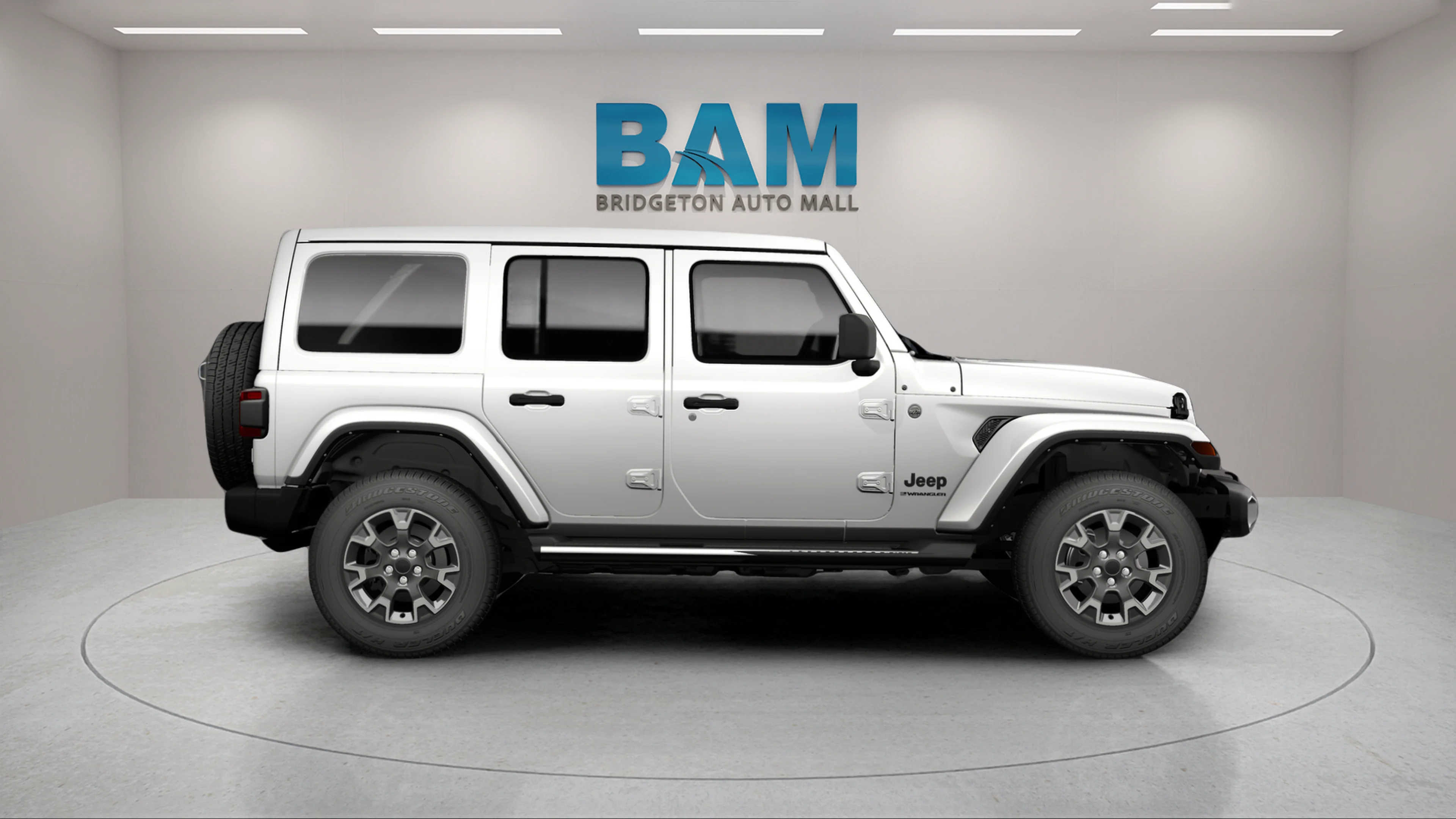 New 2026 Bright White Clear-Coat Exterior Paint Jeep Sahara image 3