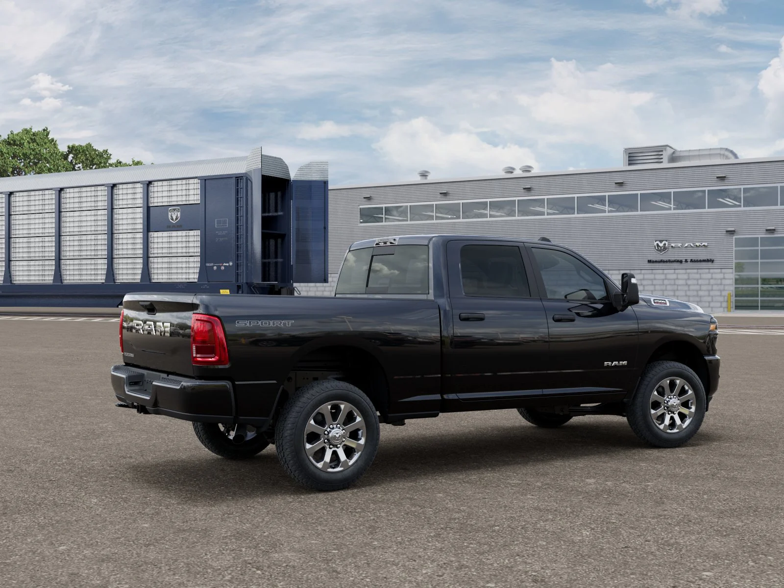 New 2026 Diamond Black Crystal Pearl-Coat Exterior Paint RAM BIG HORN image 2